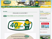 Tablet Screenshot of macc.es